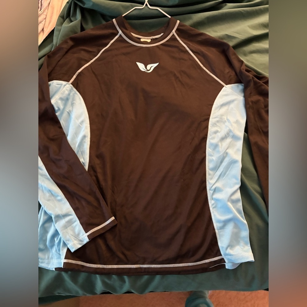 new-Black &  Blue Long Sleeve
UV Protection
Rash guard sun Beach Shirt - Picture 9 of 10